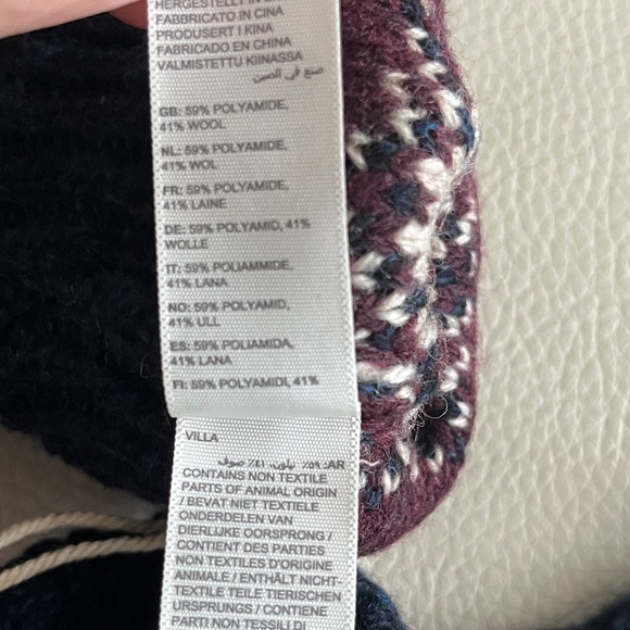 NWT - Fat Face Men’s Snowflake Wool Blended Gloves - Picture 5 of 5